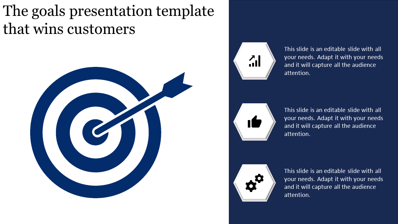 Free - Goals Presentation Template With Icons	